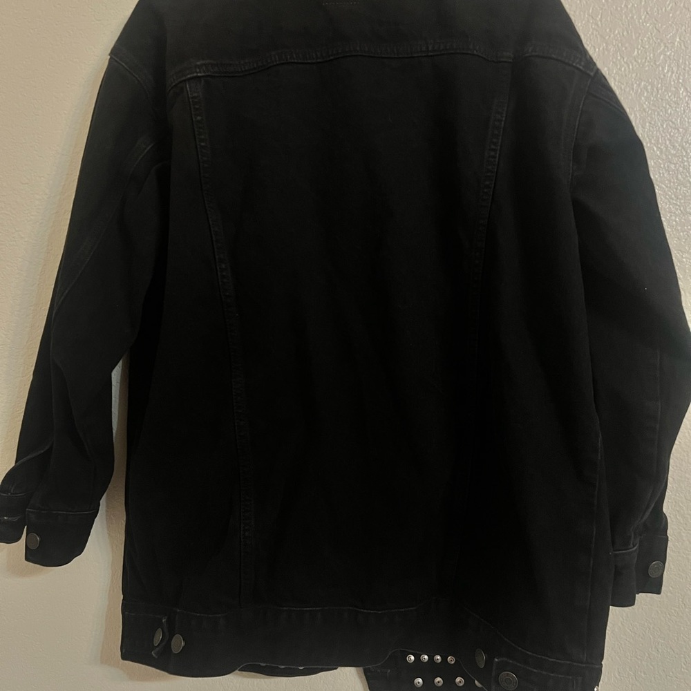 Gap Studded oversized icon Black
Denim Jacket new moto medium jean punk biker - Picture 10 of 14